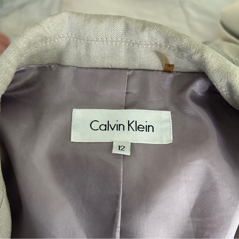 Calvin Klein Cream Blazer for Women - Picture 5 of 6
